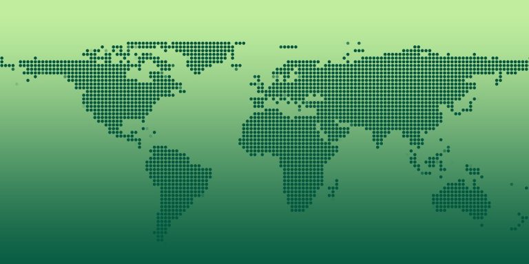 continents globe