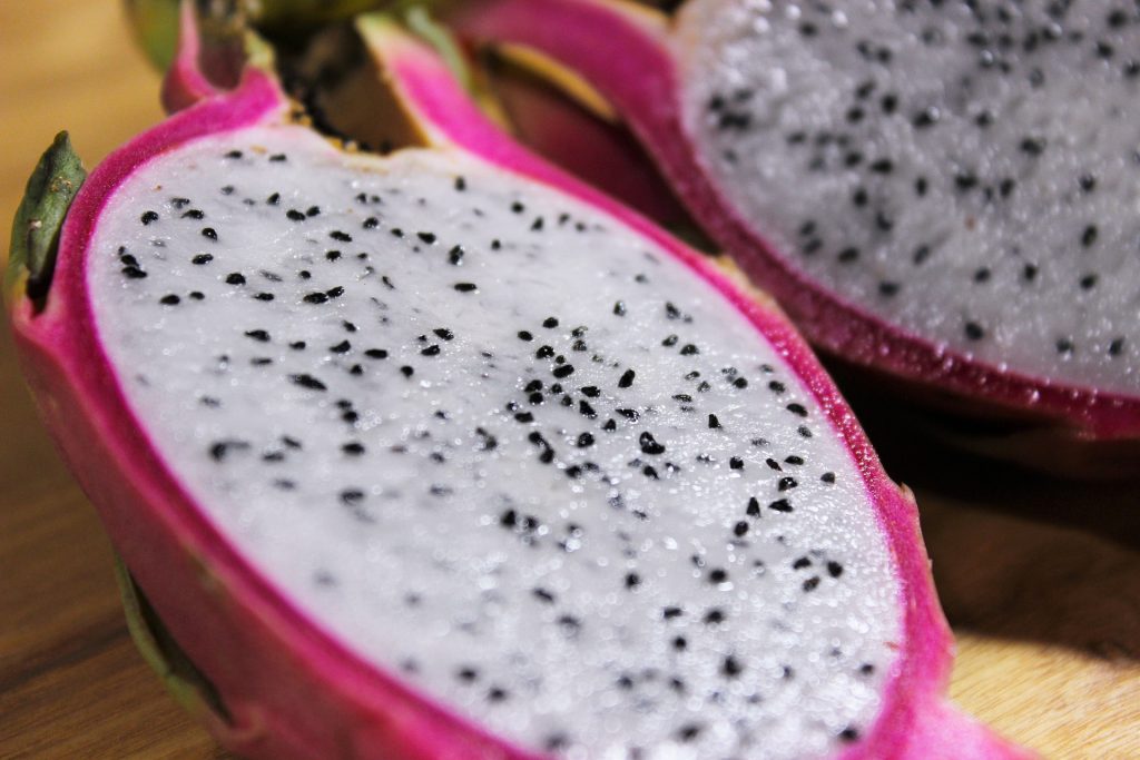 dragon fruit cut open