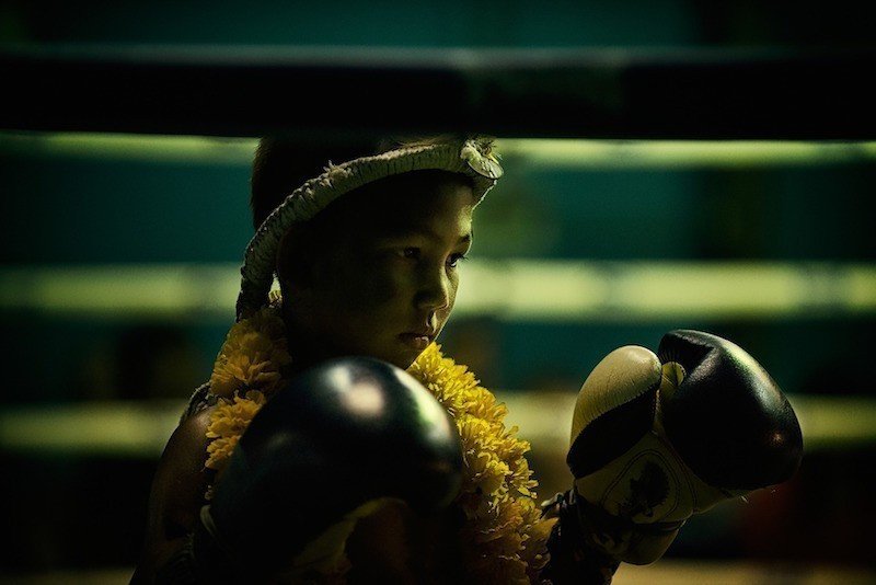 muay thai child boxer