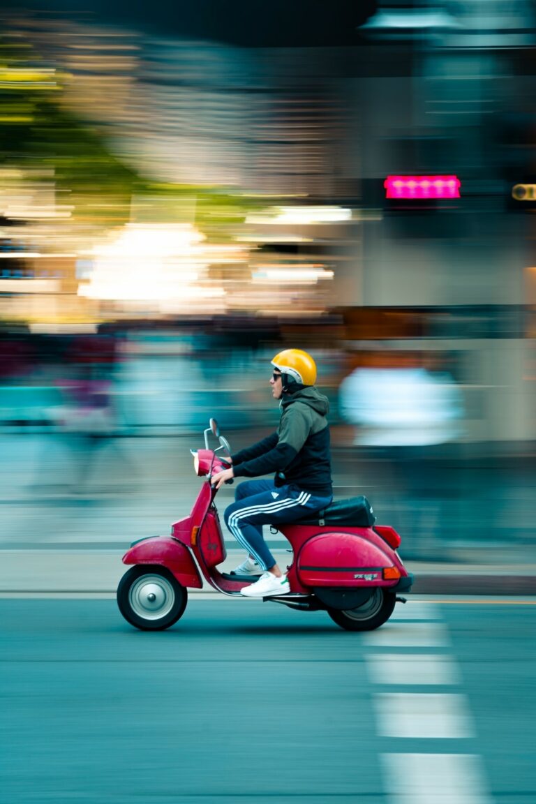 red vespa