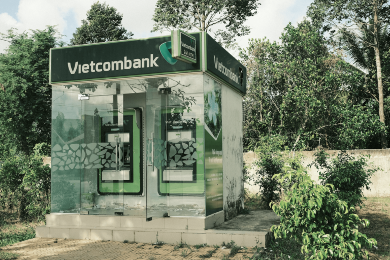 While government banks like Vietcombank are easy to find especially in urban centers, a staggering number of citizens still lack bank accounts