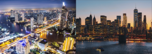 Bangkok vs. New York City Core Cost of Living